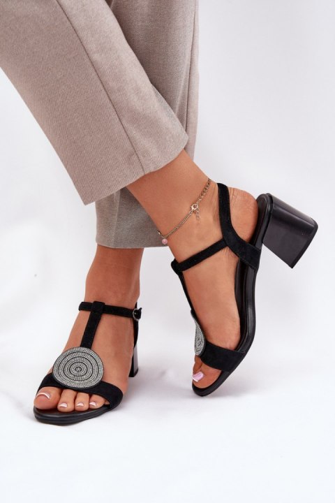 Sandały Model DA JC51-842 Black - Step in style Sandały Model DA JC51-842 Black - Step in style