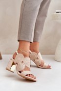 Sandały Model Delariona M502 Beige - Step in style