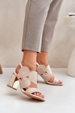 Sandały Model Delariona M502 Beige - Step in style