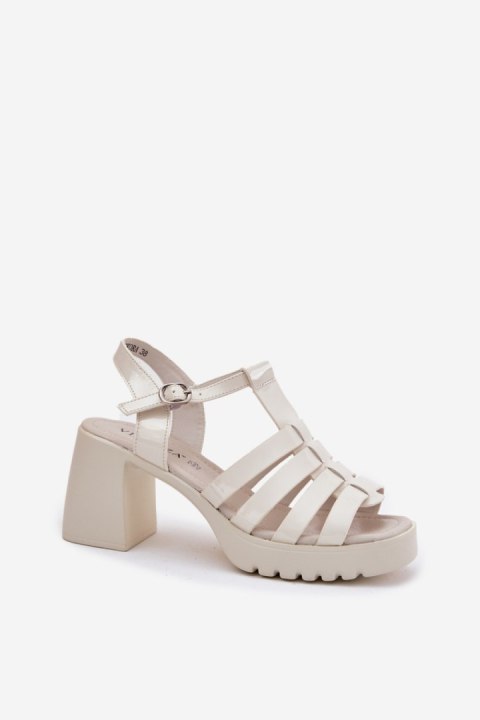 Sandały Model Vinceza 66621 Light Beige - Step in style Sandały Model Vinceza 66621 Light Beige - Step in style