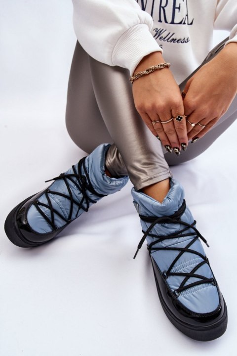 Śniegowce Model Carrios HY845-6 Blue - Step in style Śniegowce Model Carrios HY845-6 Blue - Step in style