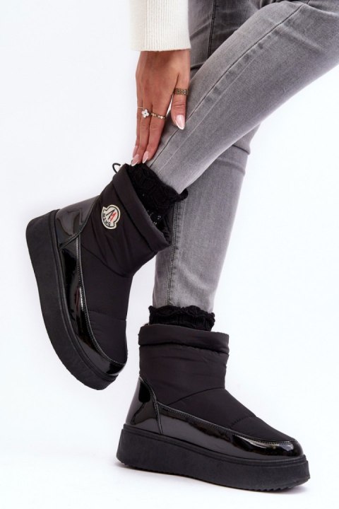Śniegowce Model Gattea HY852 Black - Step in style Śniegowce Model Gattea HY852 Black - Step in style