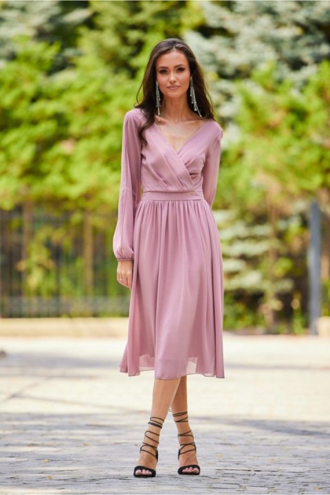 Sukienka Model ROZ SUK0372 Pink - Roco Fashion Sukienka Model ROZ SUK0372 Pink - Roco Fashion