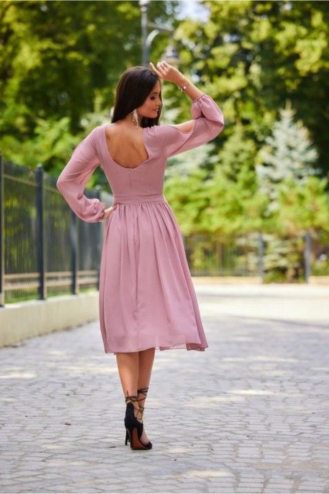 Sukienka Model ROZ SUK0372 Pink - Roco Fashion Sukienka Model ROZ SUK0372 Pink - Roco Fashion