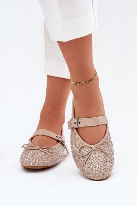 Baleriny Model Zdivisa 1861 Beige - Step in style Baleriny Model Zdivisa 1861 Beige - Step in style