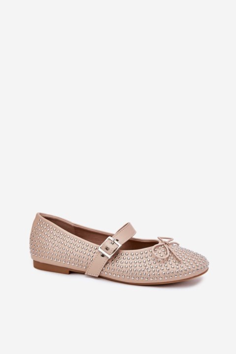 Baleriny Model Zdivisa 1861 Beige - Step in style Baleriny Model Zdivisa 1861 Beige - Step in style
