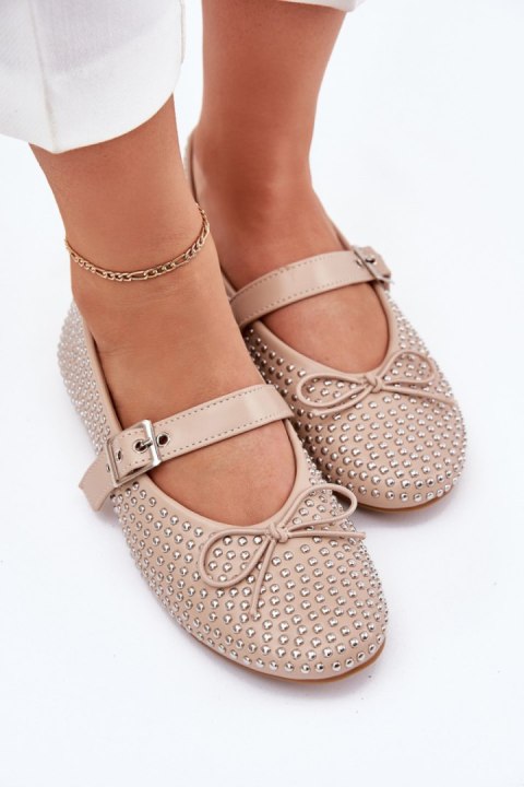 Baleriny Model Zdivisa 1861 Beige - Step in style Baleriny Model Zdivisa 1861 Beige - Step in style