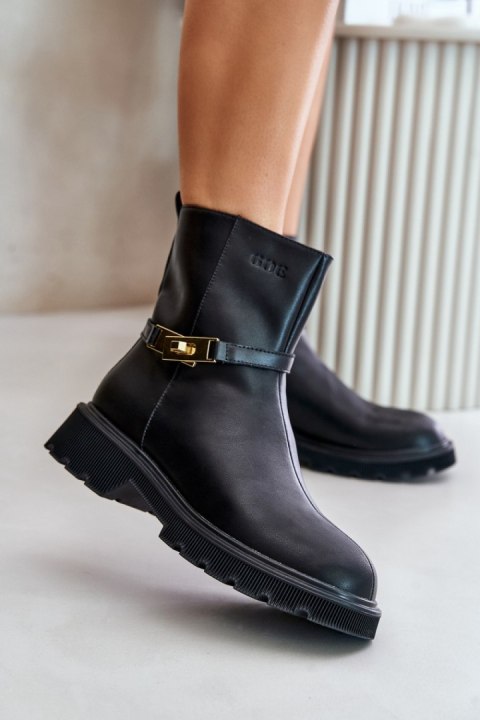 Botki Model Goe OO2N4150 Black - Step in style Botki Model Goe OO2N4150 Black - Step in style