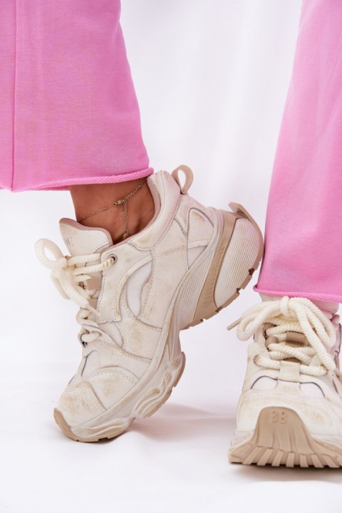 Buty Sportowe Model Goe RR2N4037 Beige - Step in style Buty Sportowe Model Goe RR2N4037 Beige - Step in style