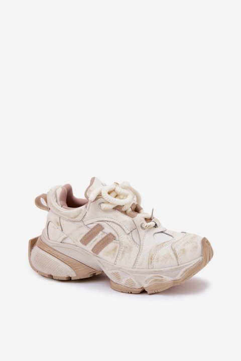 Buty Sportowe Model Goe RR2N4037 Beige - Step in style Buty Sportowe Model Goe RR2N4037 Beige - Step in style