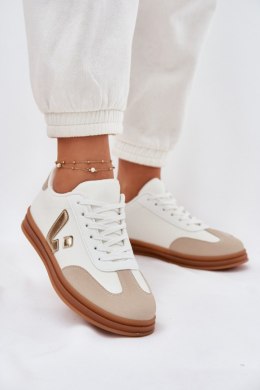 Buty Sportowe Model Micca A005 White/Gold - Step in style