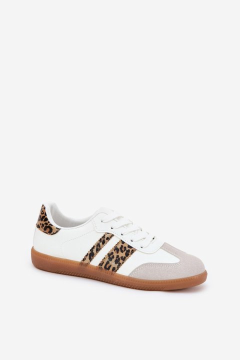 Buty Sportowe Model Nonalorin LA293P White/Panterka - Step in style Buty Sportowe Model Nonalorin LA293P White/Panterka - Step in style