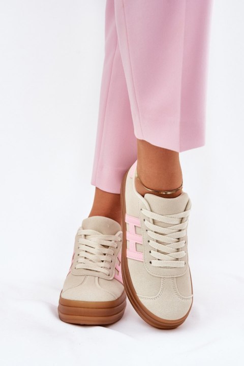 Buty Sportowe Model Syliyana 25SP26-9089 Beige - Step in style Buty Sportowe Model Syliyana 25SP26-9089 Beige - Step in style