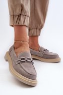 Mokasyny Model DA TW101 Grey - Step in style