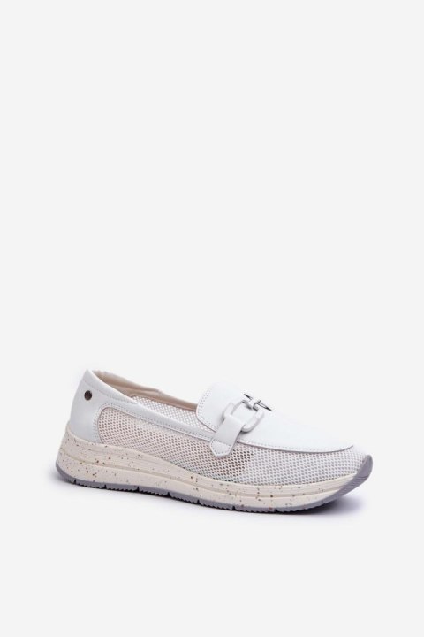 Mokasyny Model DA TW210 White - Step in style Mokasyny Model DA TW210 White - Step in style