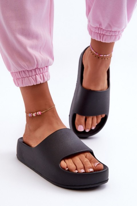 Sandał Klapki Model Airaplea 24SD19-7564 Black - Step in style Sandał Klapki Model Airaplea 24SD19-7564 Black - Step in style