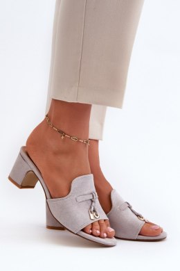 Sandał Klapki Model Jemenna JH338P Grey - Step in style