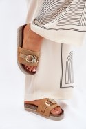 Sandał Klapki Model Rilirea M339 Camel - Step in style