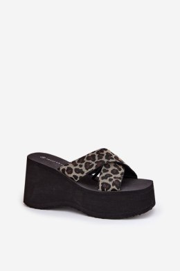 Sandał Klapki Model Sevolee 3773 Black Panterka - Step in style