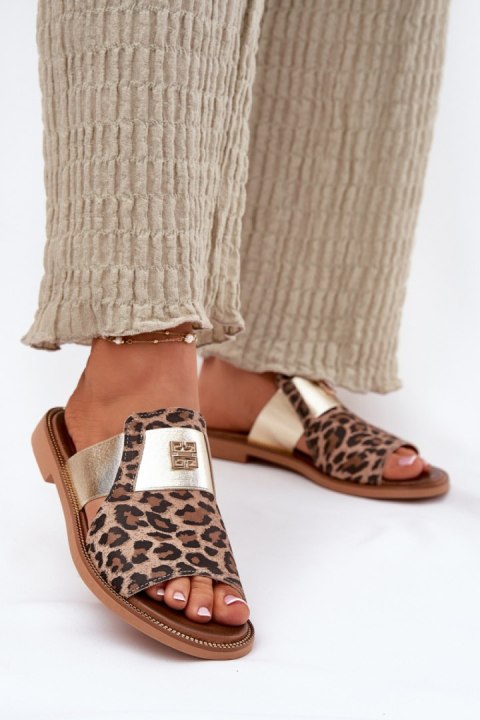 Sandał Klapki Model Zazoo 40423 Panterka - Step in style