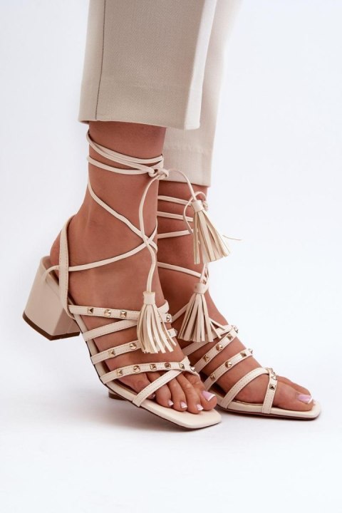 Sandały Model Chrisele 3973 Beige - Step in style Sandały Model Chrisele 3973 Beige - Step in style
