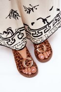 Sandały Model Haliones A8230 Brown Panterka - Step in style