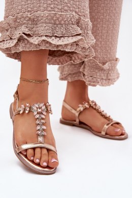 Sandały Model Saane 8089 Pink/Gold - Step in style
