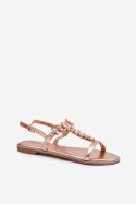Sandały Model Saane 8089 Pink/Gold - Step in style