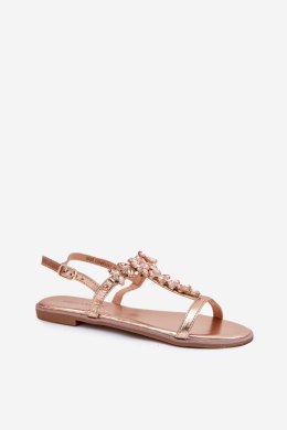 Sandały Model Saane 8089 Pink/Gold - Step in style