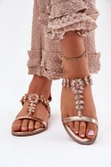 Sandały Model Saane 8089 Pink/Gold - Step in style