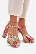 Sandały Model Slaria L2837 Pink/Green - Step in style