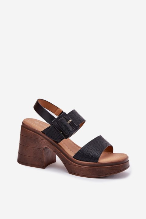 Sandały Model Vinceza 17387 Black - Step in style Sandały Model Vinceza 17387 Black - Step in style