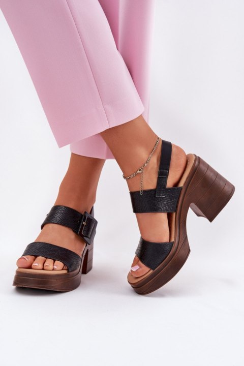 Sandały Model Vinceza 17387 Black - Step in style Sandały Model Vinceza 17387 Black - Step in style