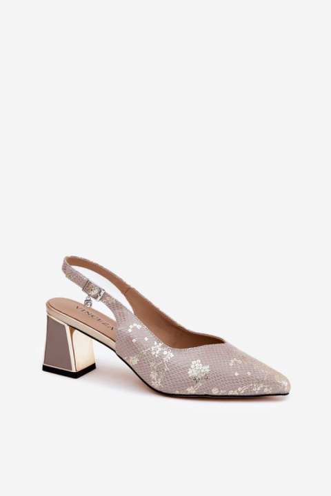 Sandały Model Vinceza 66733 Gold/Silver - Step in style Sandały Model Vinceza 66733 Gold/Silver - Step in style