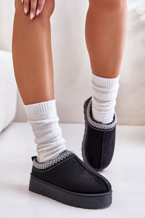 Śniegowce Model Remenia 20219-4A Black - Step in style Śniegowce Model Remenia 20219-4A Black - Step in style