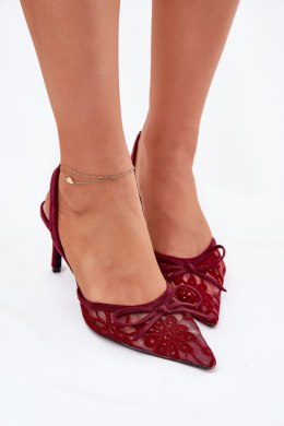 Szpilki Model Annivirae P-1450 Bordo - Step in style