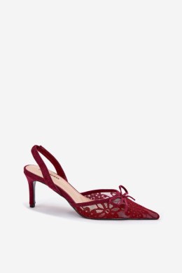 Szpilki Model Annivirae P-1450 Bordo - Step in style