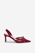 Szpilki Model Annivirae P-1450 Bordo - Step in style