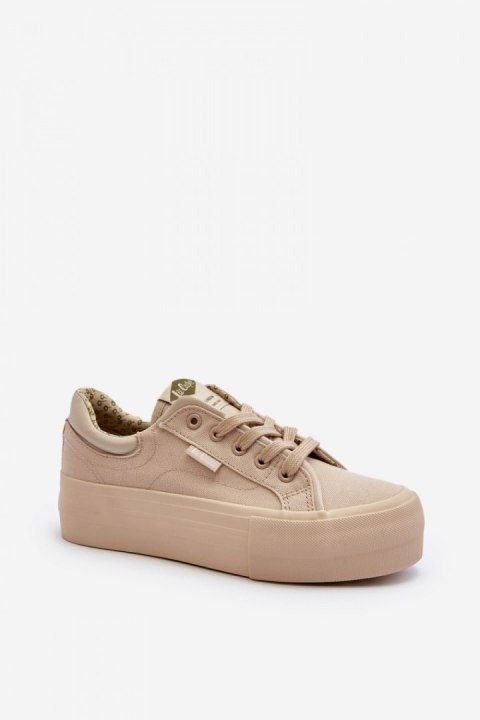 Trampki Model Lee Cooper LCW-24-31-2181 Beige - Step in style Trampki Model Lee Cooper LCW-24-31-2181 Beige - Step in style