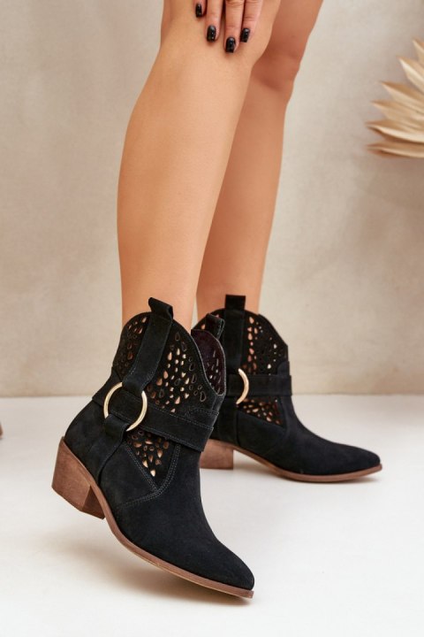 Botki Model Zazoo 2994/028 Black - Step in style Botki Model Zazoo 2994/028 Black - Step in style