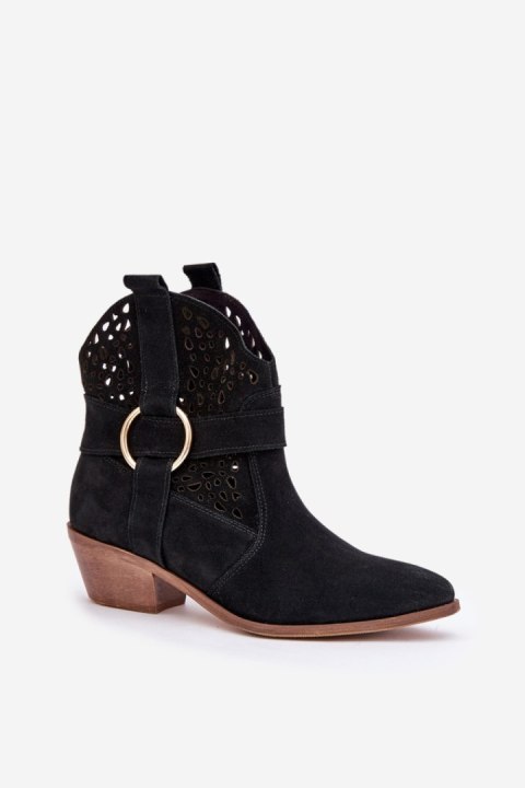 Botki Model Zazoo 2994/028 Black - Step in style Botki Model Zazoo 2994/028 Black - Step in style