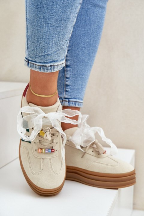 Buty SPortowe Model Jariana L-526 Beige - Step in style Buty SPortowe Model Jariana L-526 Beige - Step in style