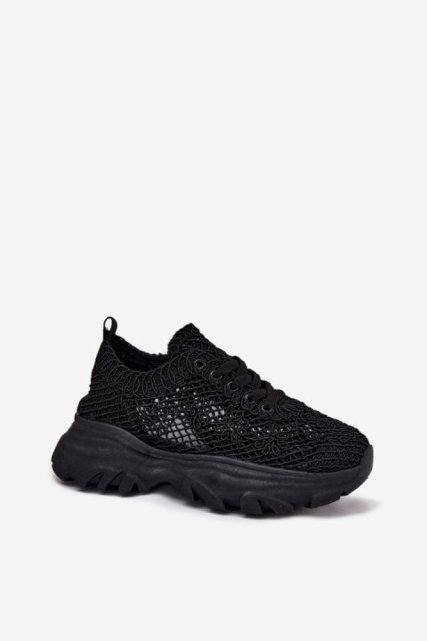 Buty Sportowe Model Jelhiris SF-69 Black - Step in style Buty Sportowe Model Jelhiris SF-69 Black - Step in style