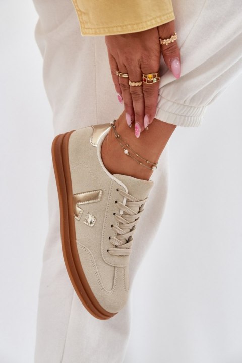 Buty Sportowe Model Micca A005 Beige - Step in style Buty Sportowe Model Micca A005 Beige - Step in style