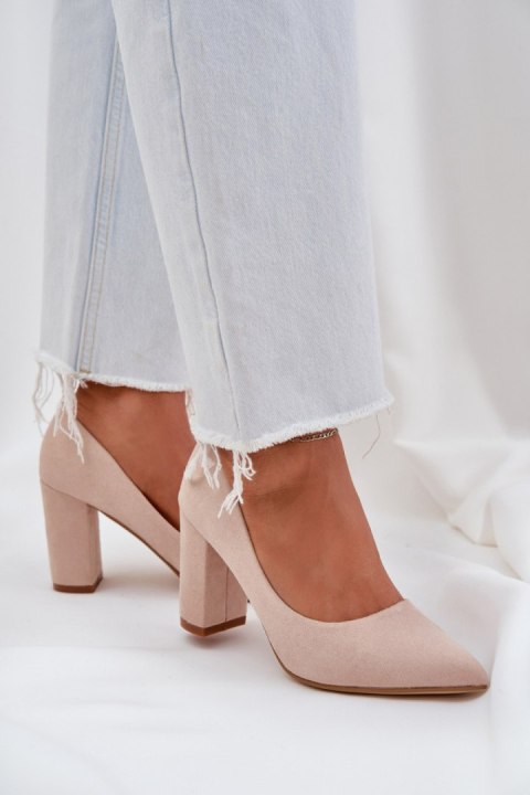 Czółenka Model Florena NF-47P Beige - Step in style Czółenka Model Florena NF-47P Beige - Step in style