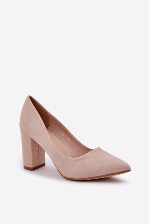 Czółenka Model Florena NF-47P Beige - Step in style Czółenka Model Florena NF-47P Beige - Step in style