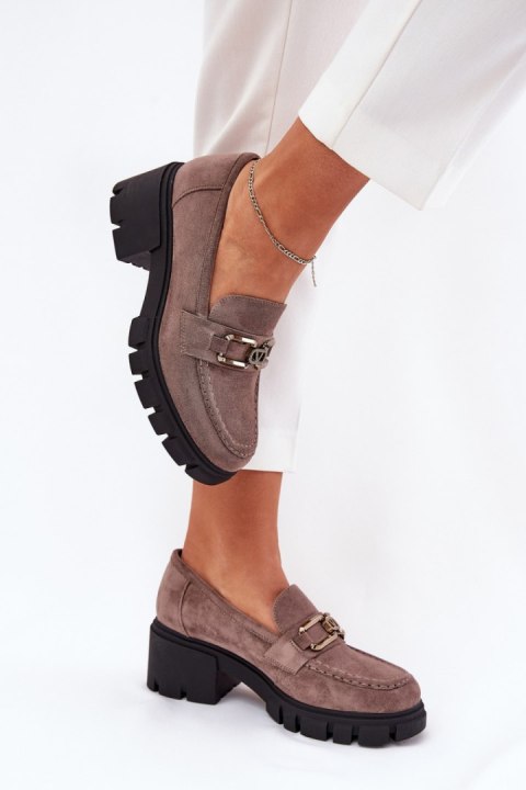 Półbuty Model Vinceza 39921 Dark Beige - Step in style Półbuty Model Vinceza 39921 Dark Beige - Step in style