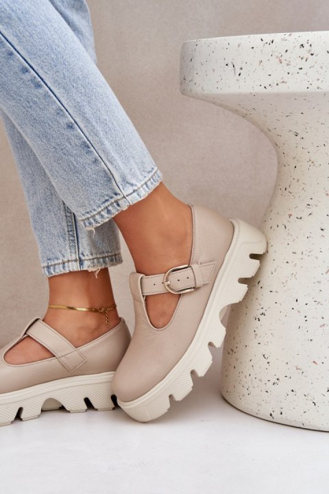 Półbuty Model Zazoo 20183 Beige - Step in style Półbuty Model Zazoo 20183 Beige - Step in style