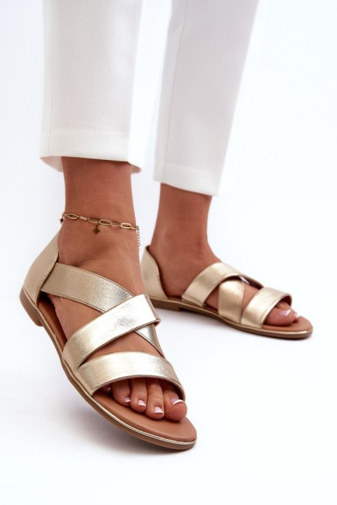 Sandały Model Apulia 21SD35-3882 Gold - Step in style Sandały Model Apulia 21SD35-3882 Gold - Step in style