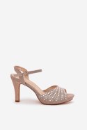 Sandały Model DA MR1038-33 Szampan - Step in style